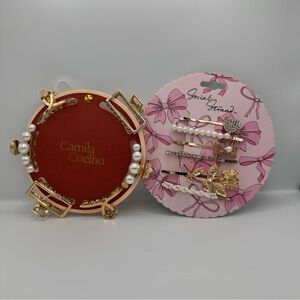 Gold and Pearl Hair Accessories Set